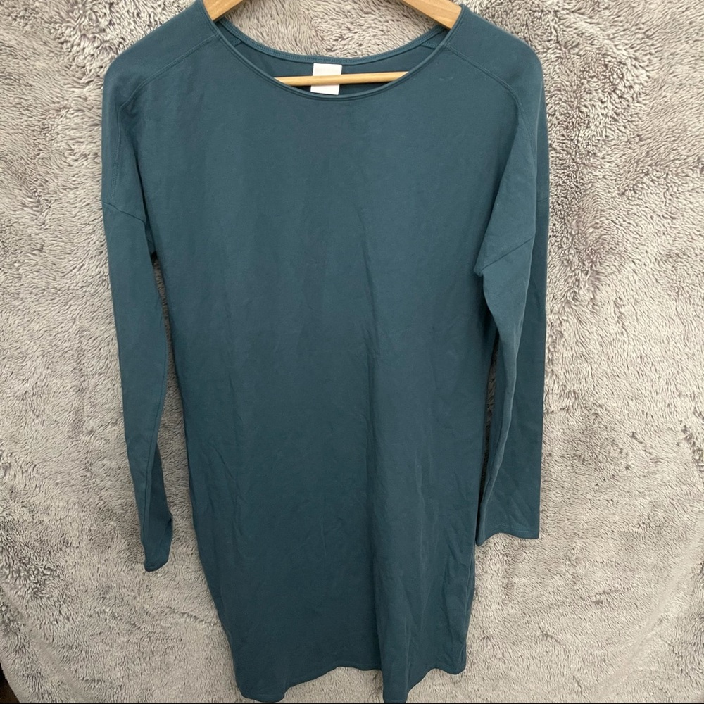 Lole Teal Long Sleeve Dress
